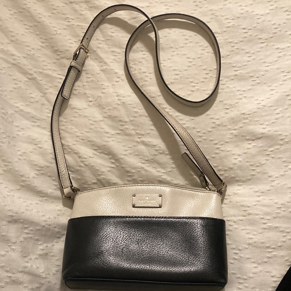 Kate Spade black/white cross body purse